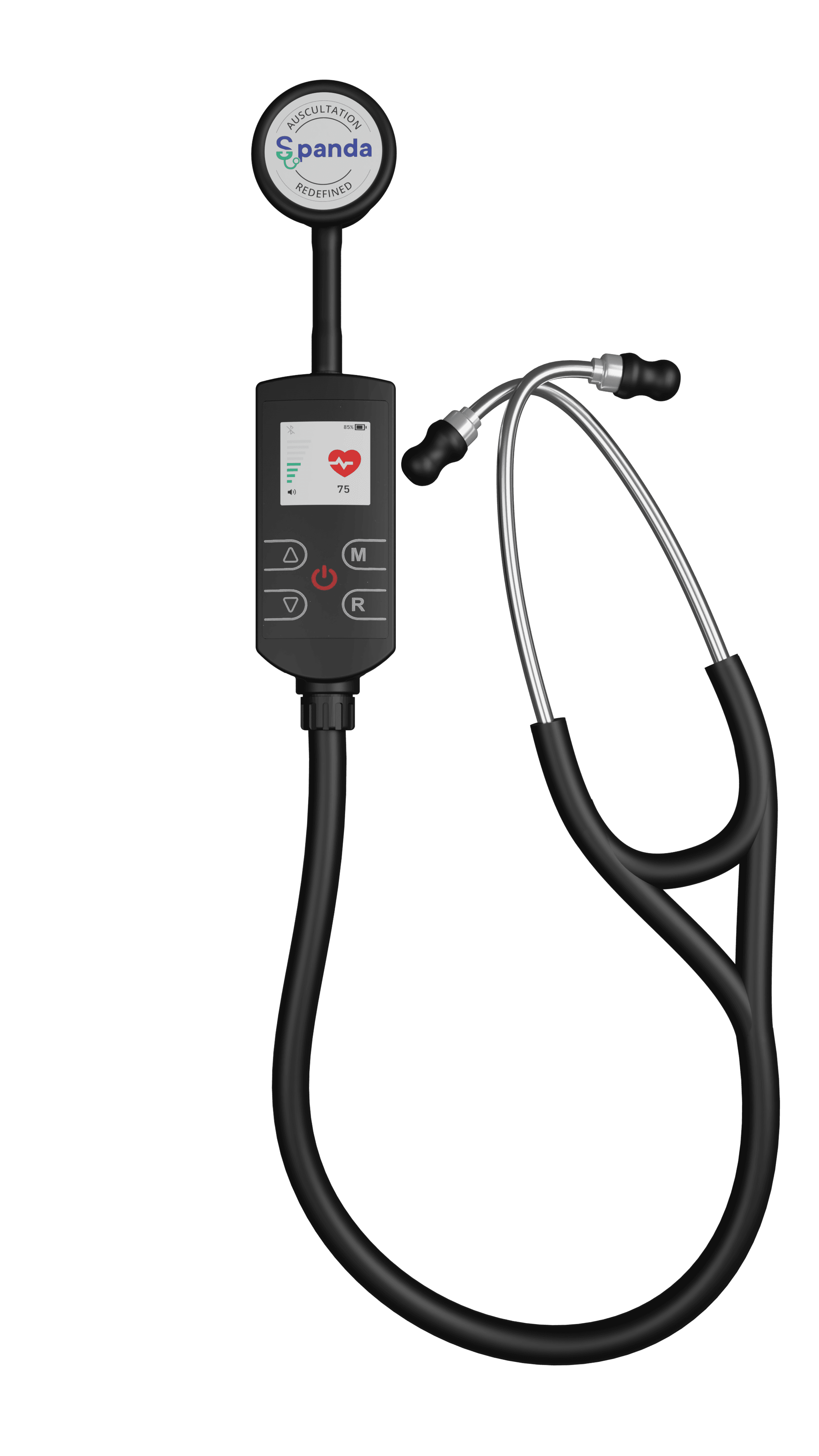 Spanda Elite Digital Stethoscope — AI-Powered Bluetooth Stethoscope